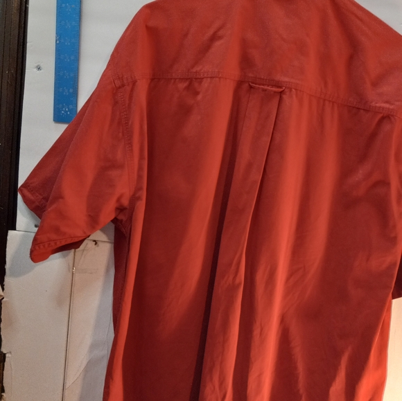 Eddie Bauer Rufton Twill XL Red Outdoor Outfitter Button Down Shirt  Rural Event - Picture 6 of 10